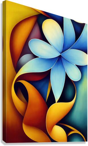 Abstract Flower Canvas Print
