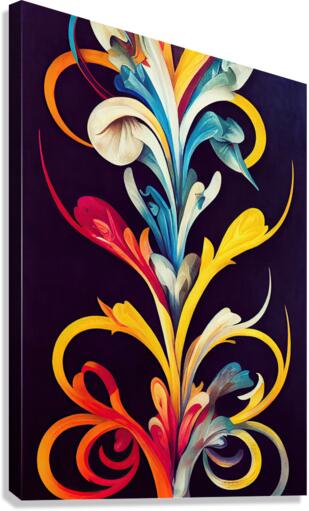 Abstract Lily Canvas Print