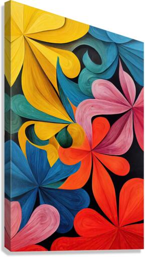 Abstract Flowers Canvas Print