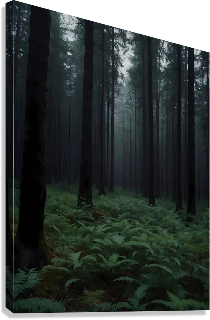 Dark forest Canvas Print