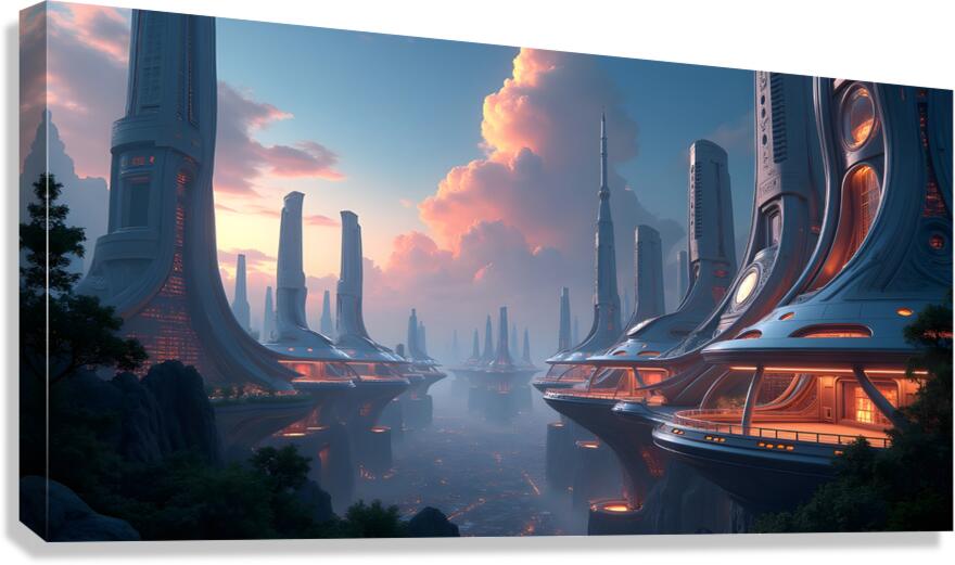 Absolute_Reality building Canvas Print
