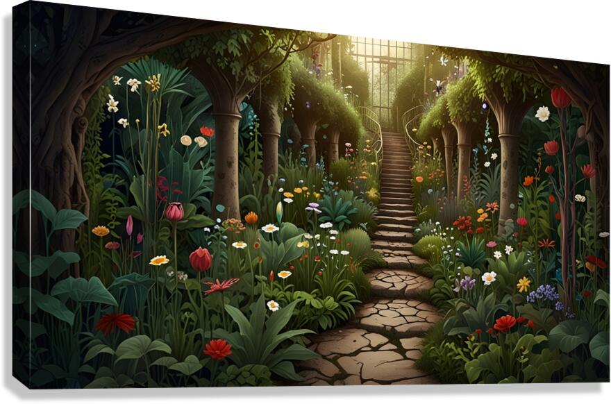 garden filled Canvas Print