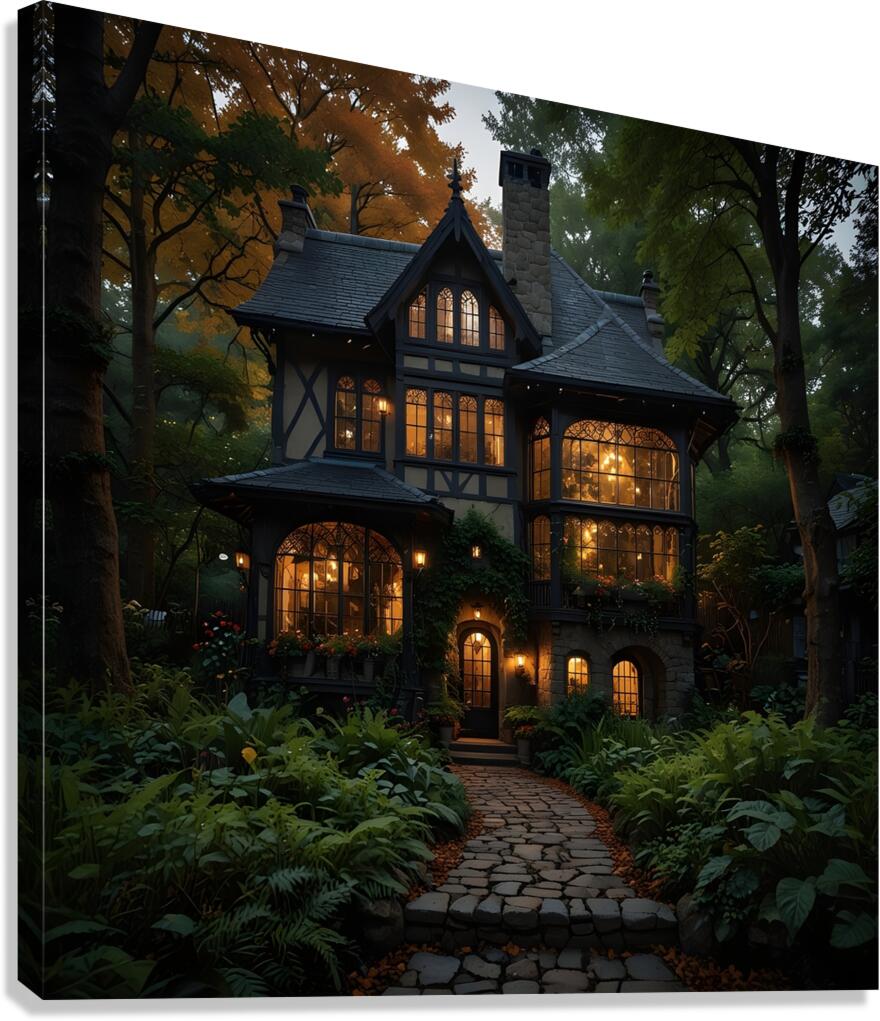 Lightning house Canvas Print