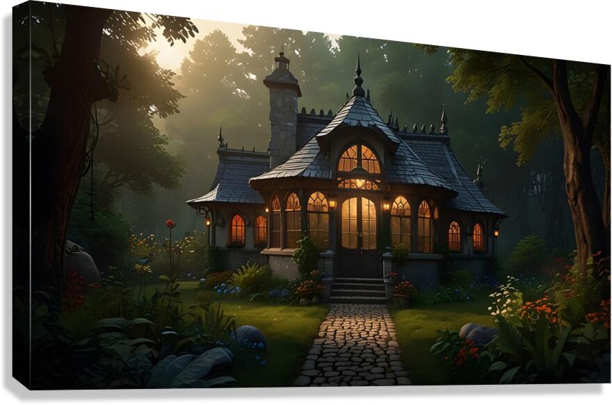 Lightning house Canvas Print