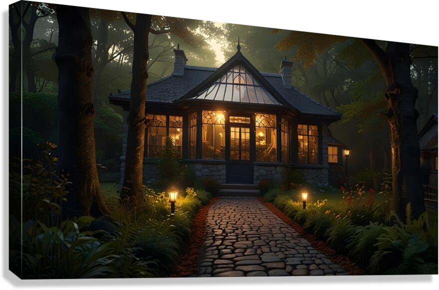 Lightning home Canvas Print