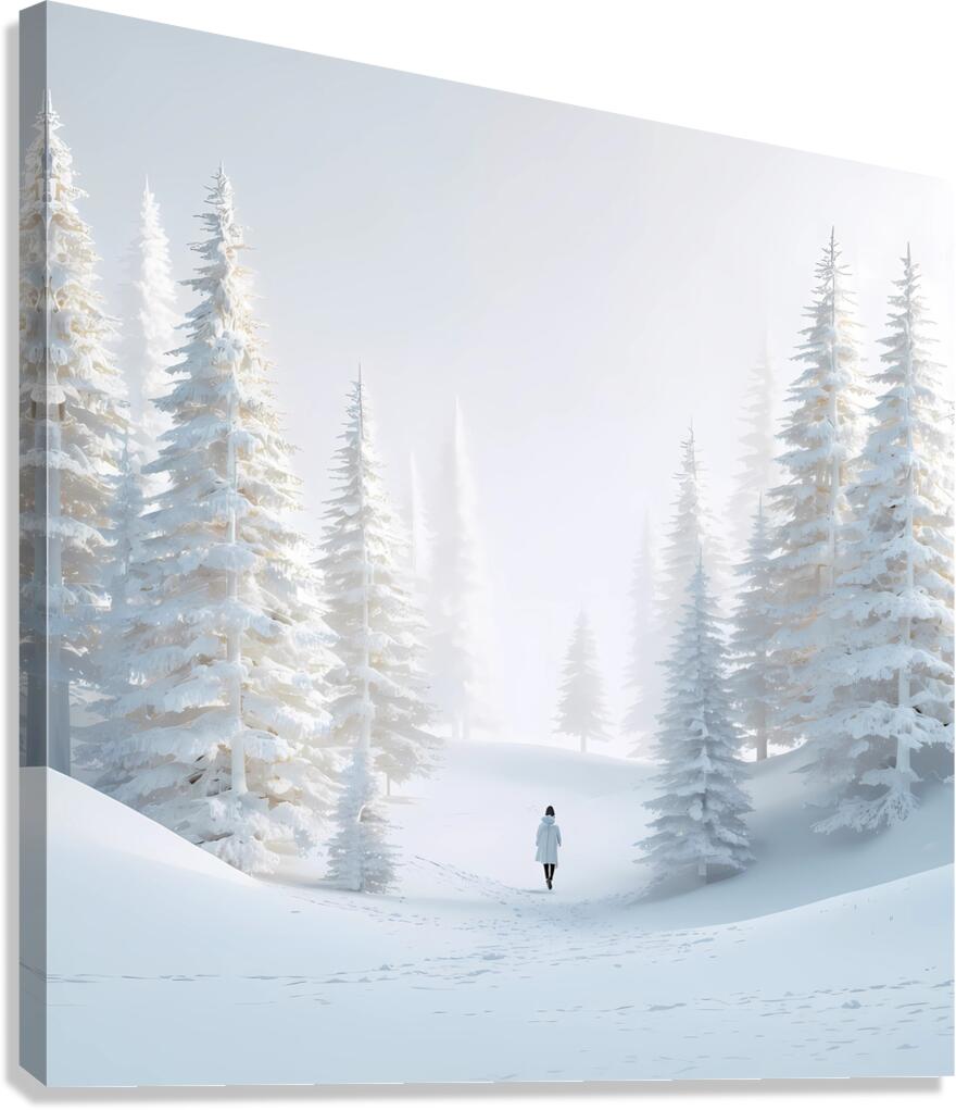 someone walking Canvas Print