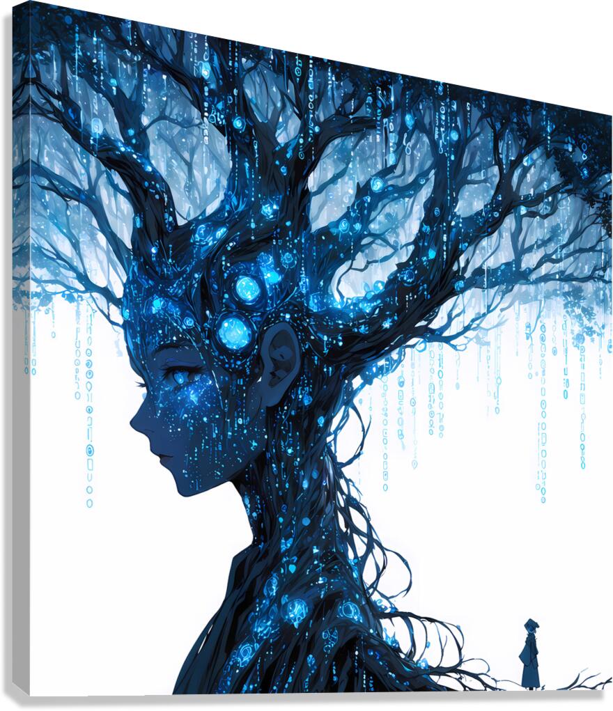 stunningly intricate binary Canvas Print