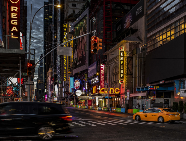 8th ave:Times Square Print