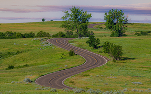 Green Hills Winding Road