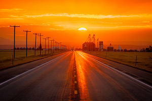 Golden Prairie Highway Dreamscape