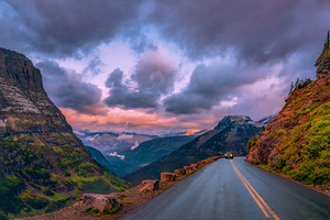 Glaciers Sunset Road Adventure