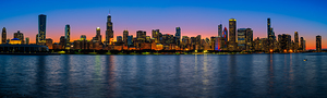 Chicago Sunset Panorama