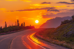 Alaskan Highways Golden Hour