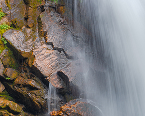 Mossy Rocks Waterfall Veil