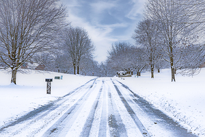 Snowy Winter Road