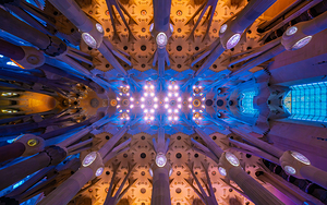 Sagrada Familias Starry Stone Sky