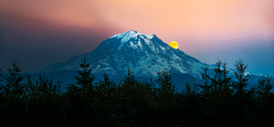 Rainier Moon Rise