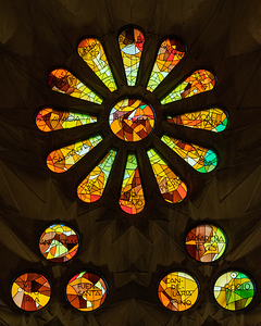 Sagrada Familias Stained Glass Bloom