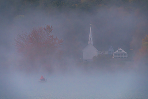 Misty Morning Fishermans Serenity