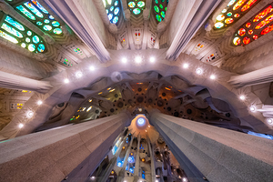 Sagrada Familias Colorful Canopy