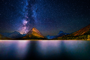 Milkyway Over Grinnel Point Glacier National Park