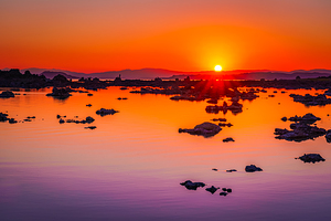 Mono Lake Sunburst
