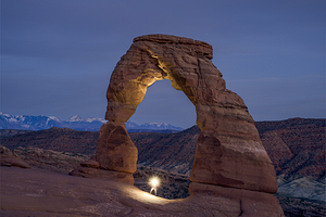 After Dusk at Delicate Arch