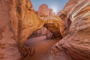 Sand Dune Arch Sun Burst