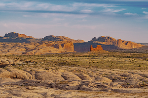 Sunset over Arches National Park