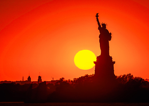 Lady Liberty Sunset