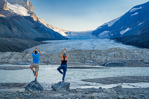 Athabasca Glacier Tree Poses