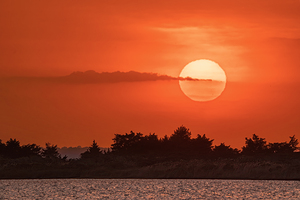 Sunset over Chincoteague Bay