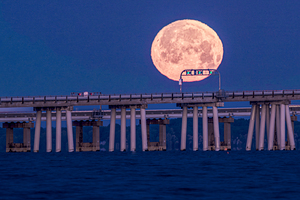Chesapeake Bay Moon Rise