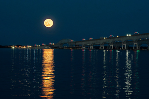 Bay Bridge Moon Rise