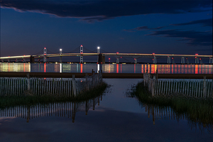 Morning Bridge Reflection