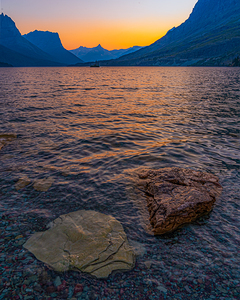 St Marys Lake Sunset