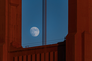 Golden Gate Moon Rise