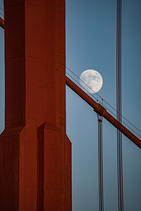 Golden Gate Moon Rise