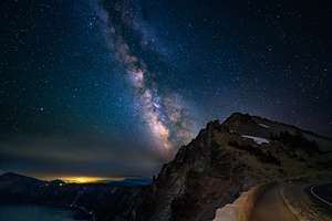 Milky Way Over Crater Lake