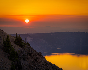 Crater Lake Sunrise  