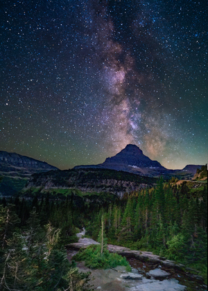 Milkyway over Heavy Runner Mt