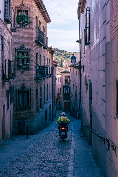 Toledo Scooters Cobblestone Cruise Print