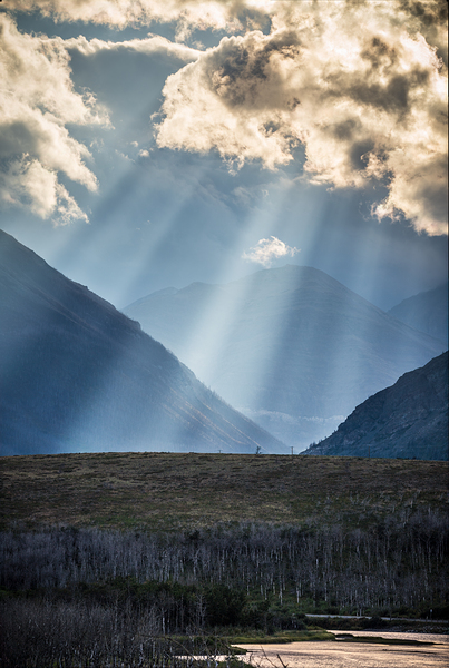Waterton Lakes Sunbeams Print