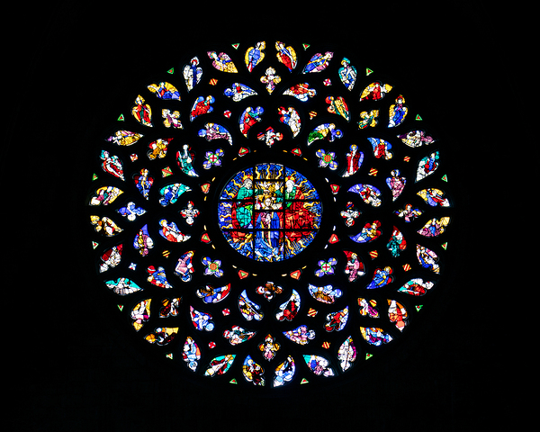 Angelic Rose Window Print