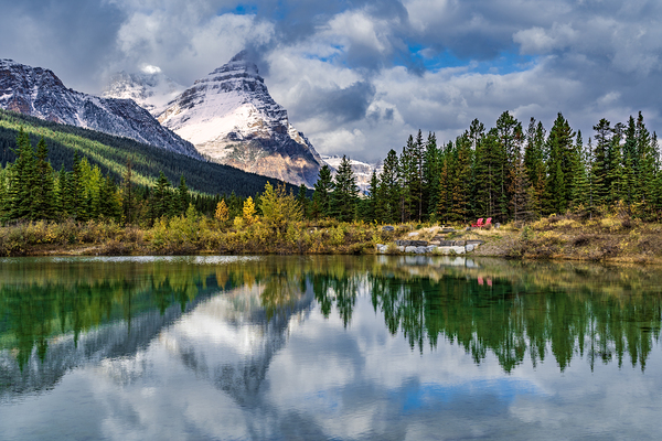 Silverhorn Creek Red Chairs Print