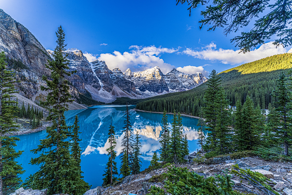 Seven Sisters Moraine Lake