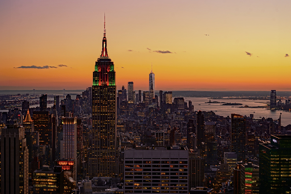 New York City Sunset Print