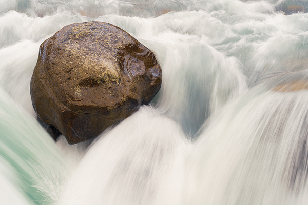 Sunwapta Falls Boulder Print
