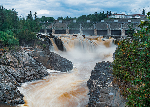 Zip over St John River Print