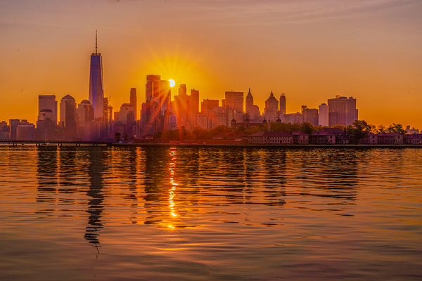 Sunrise over Manhattan Print